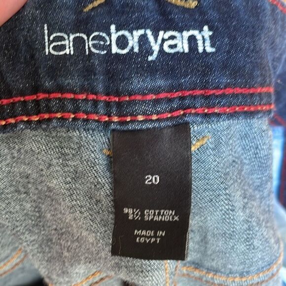 Lane Bryant Jean Shorts, Midi, Stretch, 20 - Picture 4 of 4